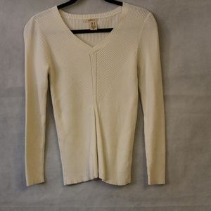 DKNY Jeans Cream Knit Sweater